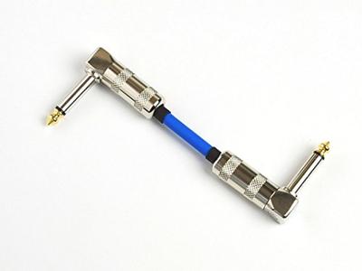 Canare GS-6 8cm L-L Type (Crank) Patch Cable (Blue)