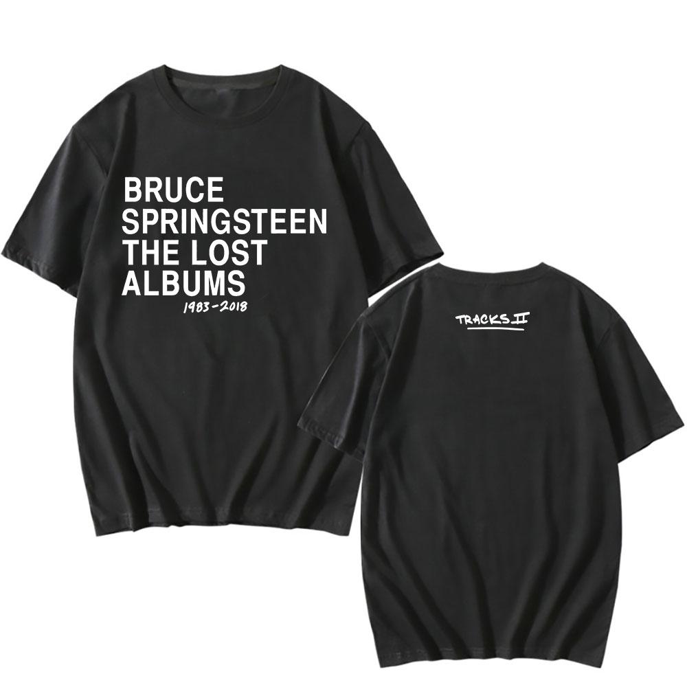 Tracks II: The Lost Albums Tee Singer BRUCE SPRINGSTEEN T-shirt Summer Round Neck Male Tshirts Graphic Clothing Men Women Tees