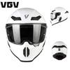 3C Certified Full Face Motorcycle Helmet Men Women Breathable UV Protection Retro Style