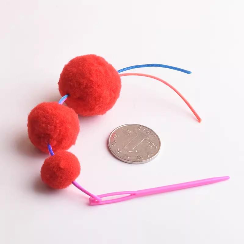 Renkli Örgü Kendin Yap Plastik Büyük Gözlü Dikiş & Yün İğneleri - Güvenli Örgü Aletleri