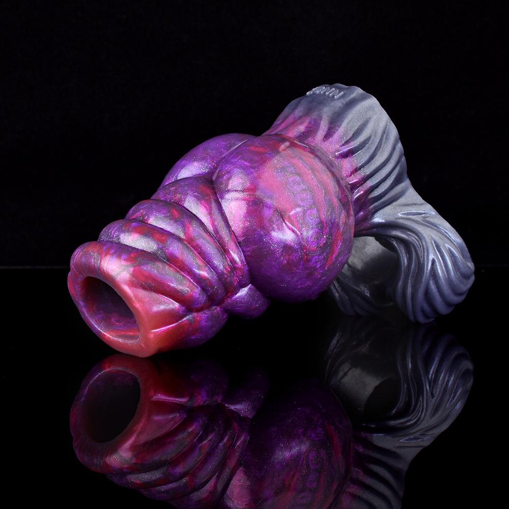 Silicone Penis Sleeve Condom Extender Soft Realistic Dildo Adult Sex Toy for Men Women Pegging Strap On