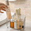 Stainless Steel Storage Basket Rustproof Quick Drain Design For Bathroom Organizing Skincare Cosmetics