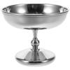 Hochwertiger Edelstahl Dessertbecher Vintage-Look Fußdesign für Eis Pudding Eisbecher Servierschale Behälter