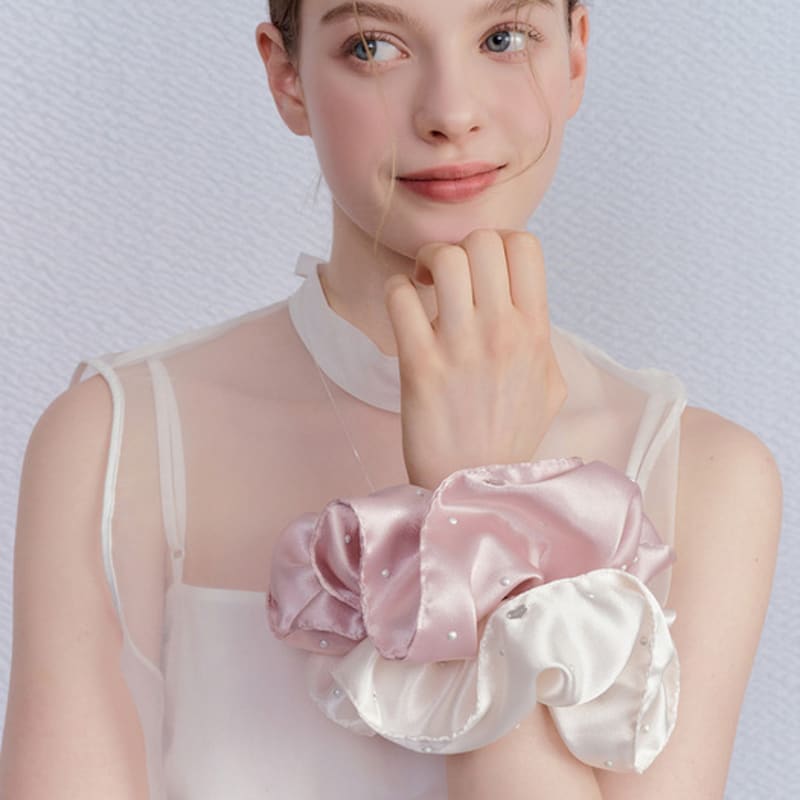 ENGBROX blooming pearl scrunchie_2 colors