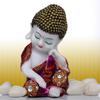 Polyresin Buddha Idol Decorative Showpiece - Little Baby Monk, Marble Statues, Lord Buddha Idol, Monk Statue for Home Decor