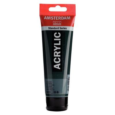 Acrylic Paint - TALENS - Amsterdam - 120ml - Royal Juice Green - Satin