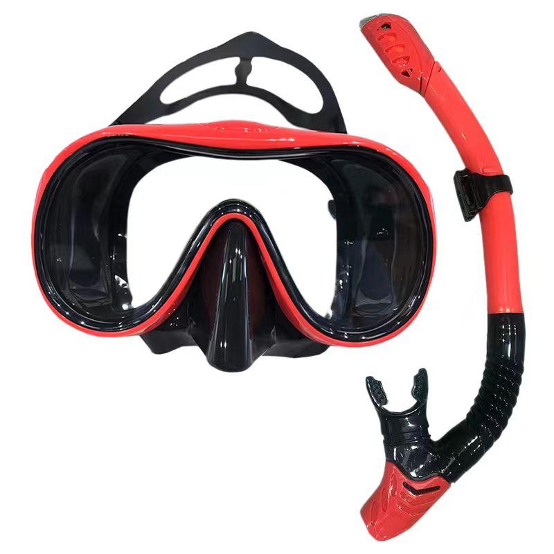 HB Diving Mask Snorkeling Kit Adult Silicone Skirt Anti-fog Goggles Swimming Gear
