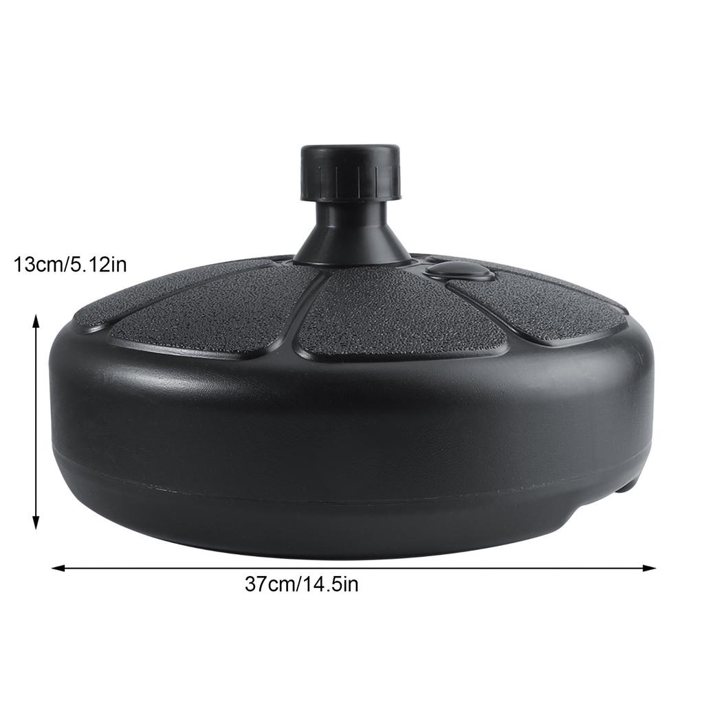 Patio Umbrella Base, Plastic Patio Stand Umbrella Stand Outdoor with water or sand for added weight, providing robust stability in windy conditions f