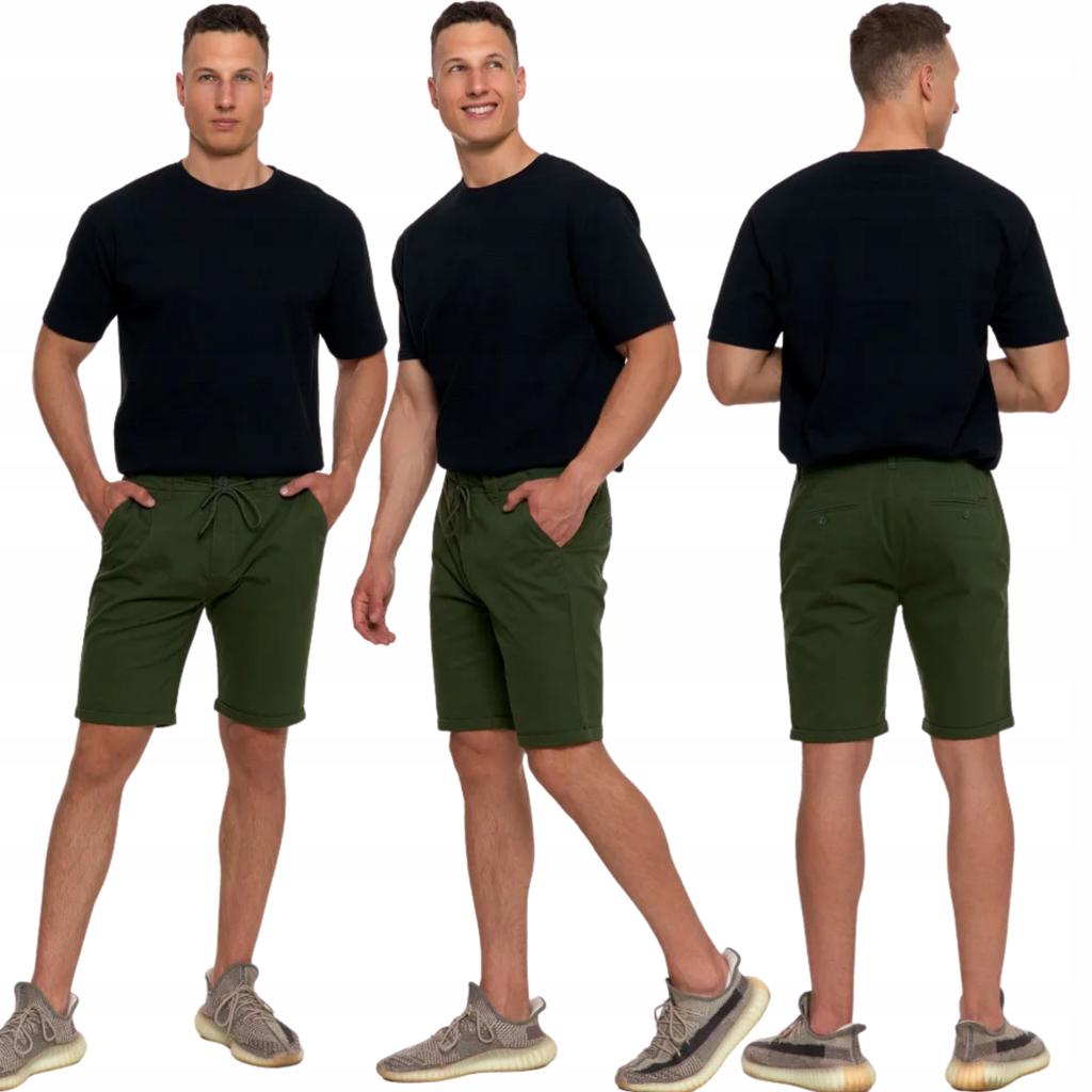 Men's Shorts with Pockets, Elastic Waistband with Drawstring, MORAJ 3XL KHAKI