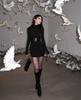 Women's Black High Neck Bodycon Mini Dress - Spring/Autumn Slim Fit