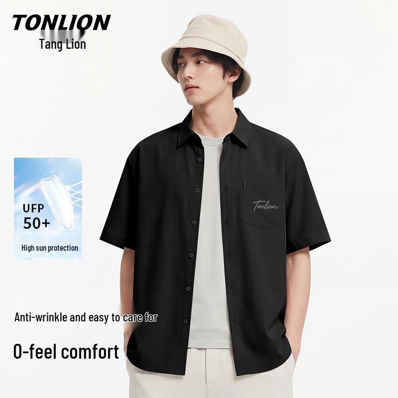 

TonLion Men s Lightweight Summer Short Sleeve Shirt L