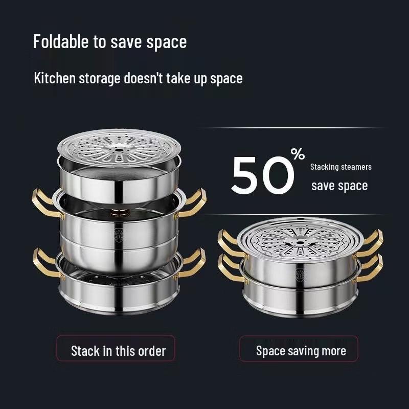 DUTRIEUX Food-Grade 316 Stainless Steel Steamer Pot