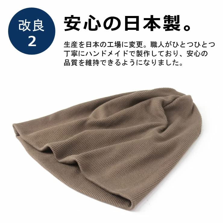 Oversized Knit Lightweight and Extra Made in Summer Knit Ribbed Cotton Watch Winter 27cm x [regnuu] Men's Hat, Large, Japan, Hat, Women's Cap, Spring,