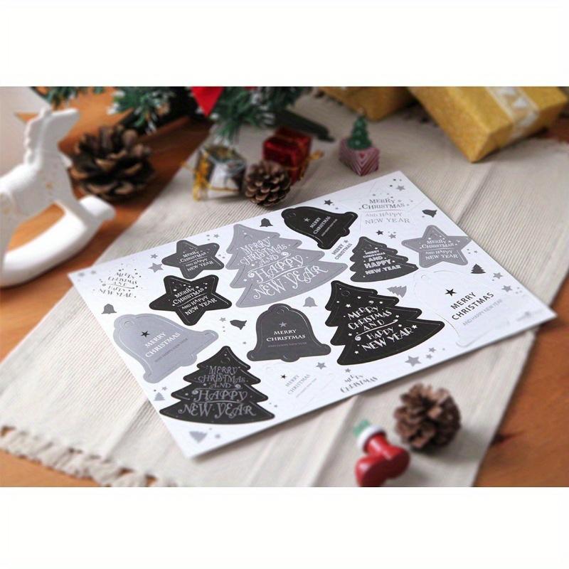 5 Sheets Christmas Tree Bells Star Tag Christmas Listing Handmade Christmas Decoration Card