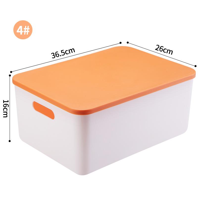 

Письмовий стіл Ящик для зберігання різних речей з кришкою Шафа Ящик для одягу Пластиковий кошик для зберігання Контейнер Органайзер для косметичних дрібниць