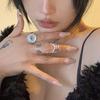 Trendy And Sophisticated Adjustable Copper Ring Featuring Vintage Spider Symbol For Women