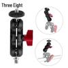 In-Stock Universal Metal Double Ball Head Mini Arm & Strong Crab Claw Clip Holder