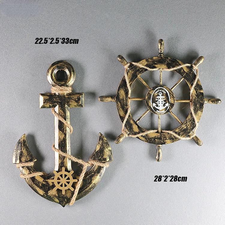 Sailor Personality Ornament Mediterranean Helmsman Anchor Combination Bedroom Decoration