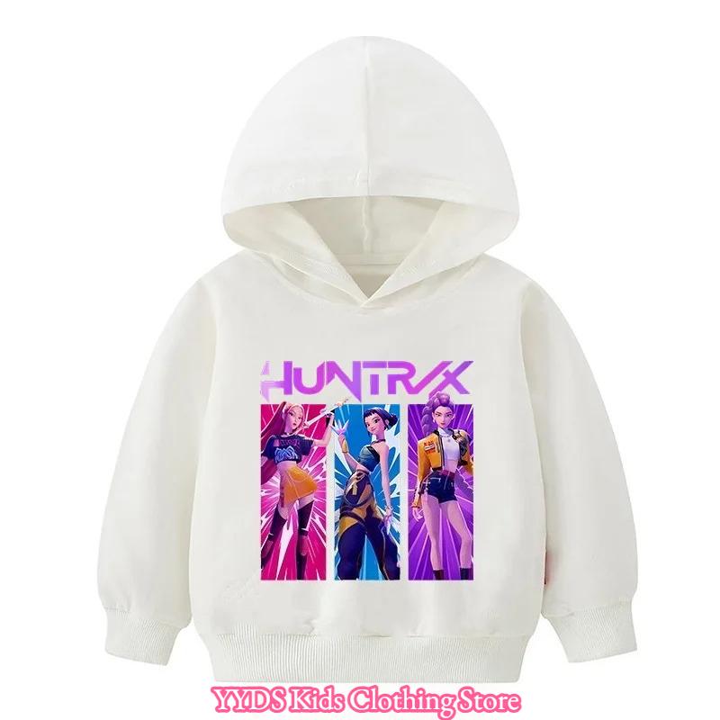2025 Hot Kpop Dämonenjäger Kinder Charakter Kapuzenpullover Print Pullover Mädchen Herbst Hoodie Neuheiten für den Herbst