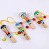 Cartoon Wooden Pirate Whistle Toy - Children's Wind Instrument for Babies, Kids, and Kindergarten Prizes