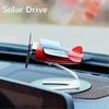 Solar Powered Rotating Airplane Decorative Ornaments Air Purifier Airplane Lover Gift Home Desk Accessories Red