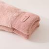 Solid Color Plush Gloves Warm Winter Gloves Cute Women Gloves  for Cold Weather
