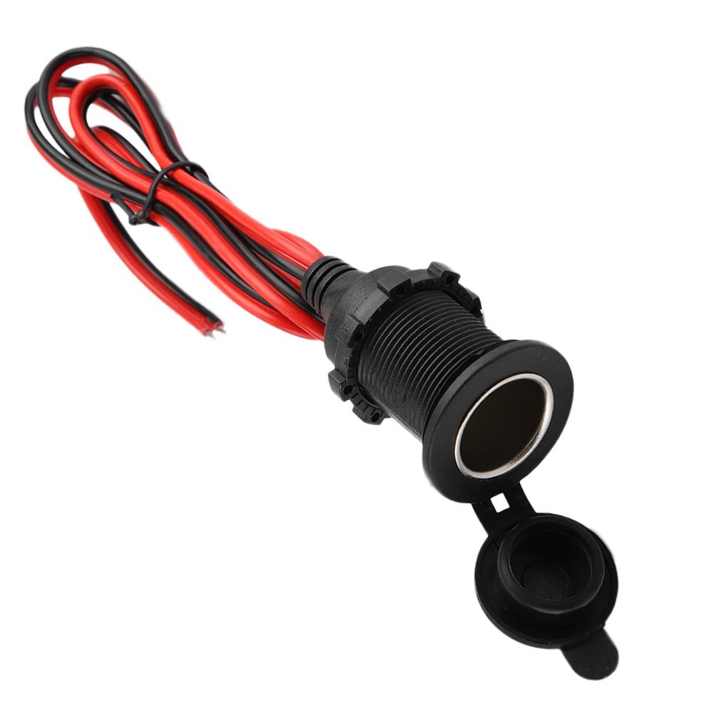 Car Cigarette Lighter Cable Female Socket Adapter Connector Plug