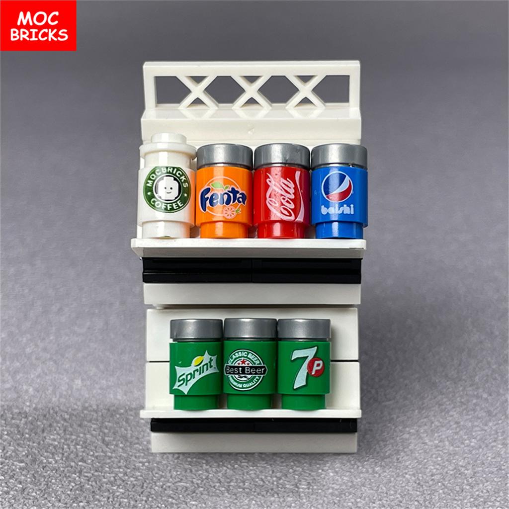 Non-Toxic Moc Bricks Office Furniture Tea Culture Desk Table Beverages Wine Educational Building Blocks City Model Children'S Toys Gifts