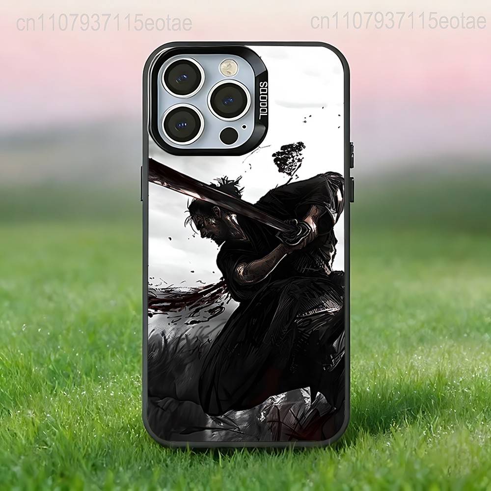 

Musashi Miyamoto V-Vagabond Black Phone Case Compatible with iPhone 17 16 15 14 13 12 11, Pro, Max, Plus, E, Air, Mini iPhone16e