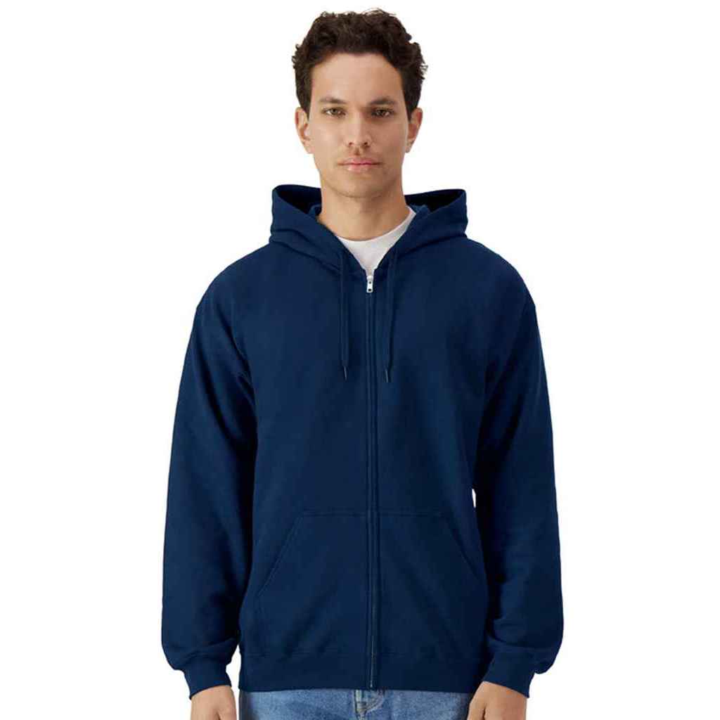 Gildan Mens Softstyle Midweight Full Zip Hoodie