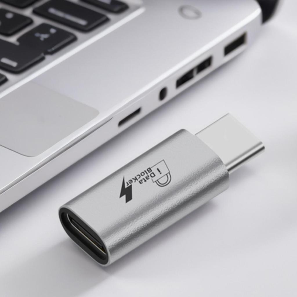 USB C Data Blocker Refuse Hacking Adapter USB Data Protector Defender Adapter Type-C for Notebook Mobile Phone PC Laptop