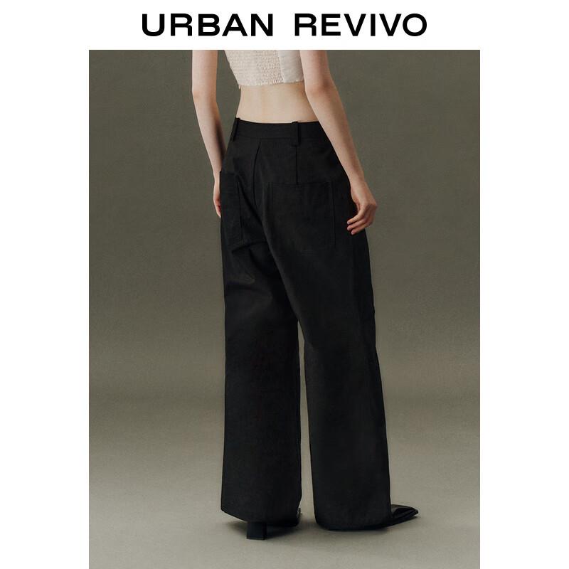 UR 2024 Spring Women's Multi-Pocket Wide-Leg Pants