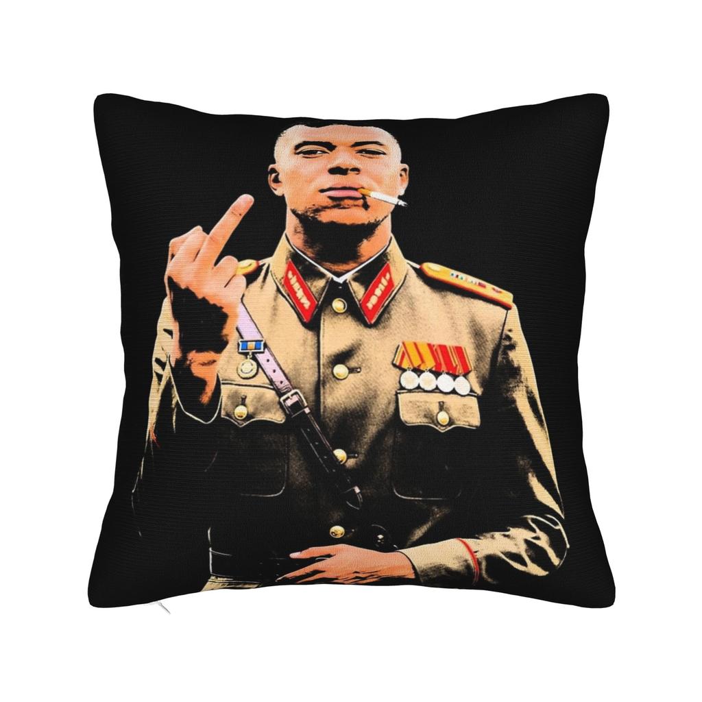 Decorative Pillow Cover KM Mbappes Dictador Meme Merch Sofa Throw Pillow Case Cover Square Multiple Sizes