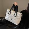 Women's Waterproof Yoga Tote Bag with Dry-Wet Separation, Large Capacity, Shiny Finish, Fitness and Clothing Bag.