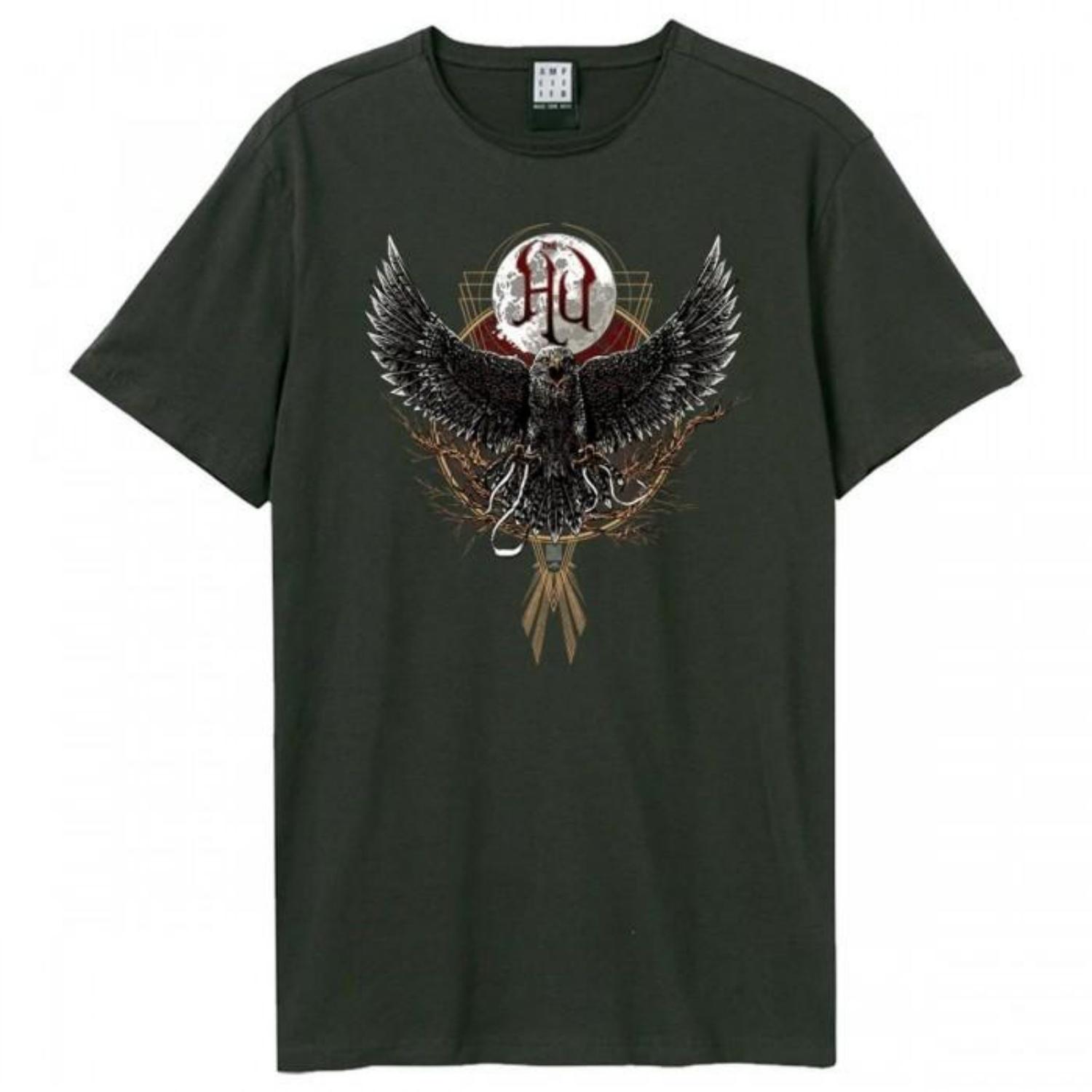 Amplified Unisex Adult Hawk Moon The Hu T-Shirt S