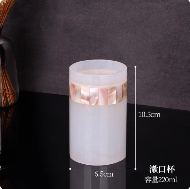 

Light Luxury Shell Bathroom Decoration Accessories Toothbrush Holder Soap Dispenser Lotion Bottle Bathroom Supplies Wash Set