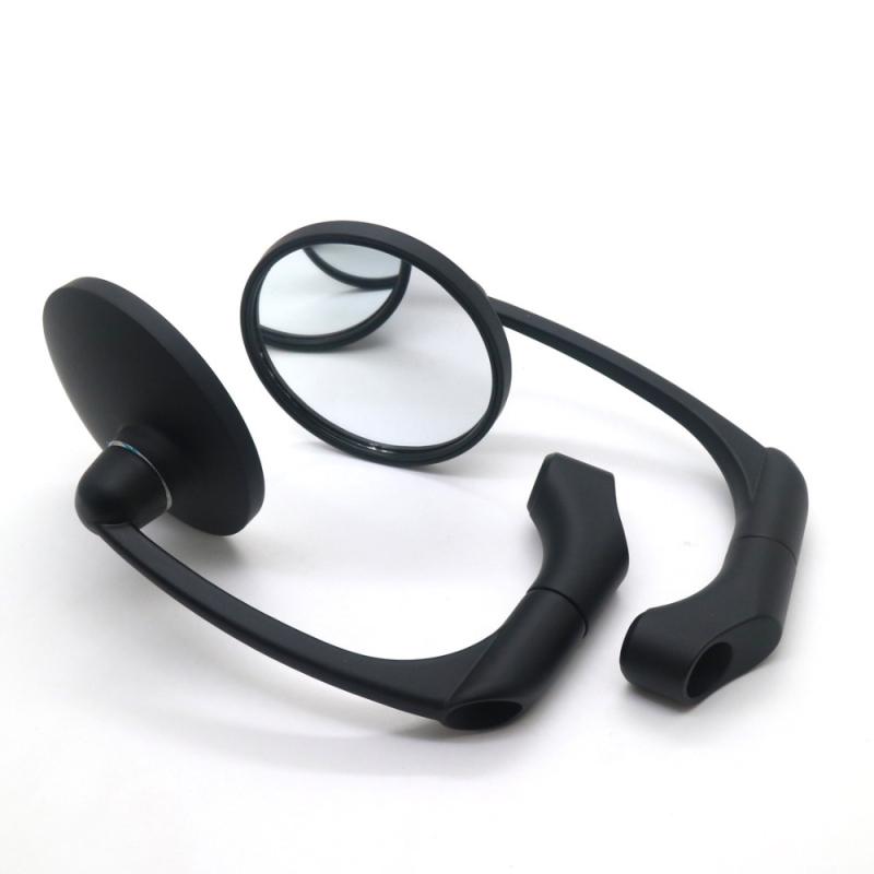 

8 мм 10 мм универсальное зеркало для мотоцикла круглой формы, зеркало заднего вида, ручка, торцевые зеркала чёрный