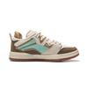 Li-Ning Minimalist Casual Non-Slip Shock Absorbing Low-Top Skate Shoes Women sneakers Brown Gray Green AECU038-1