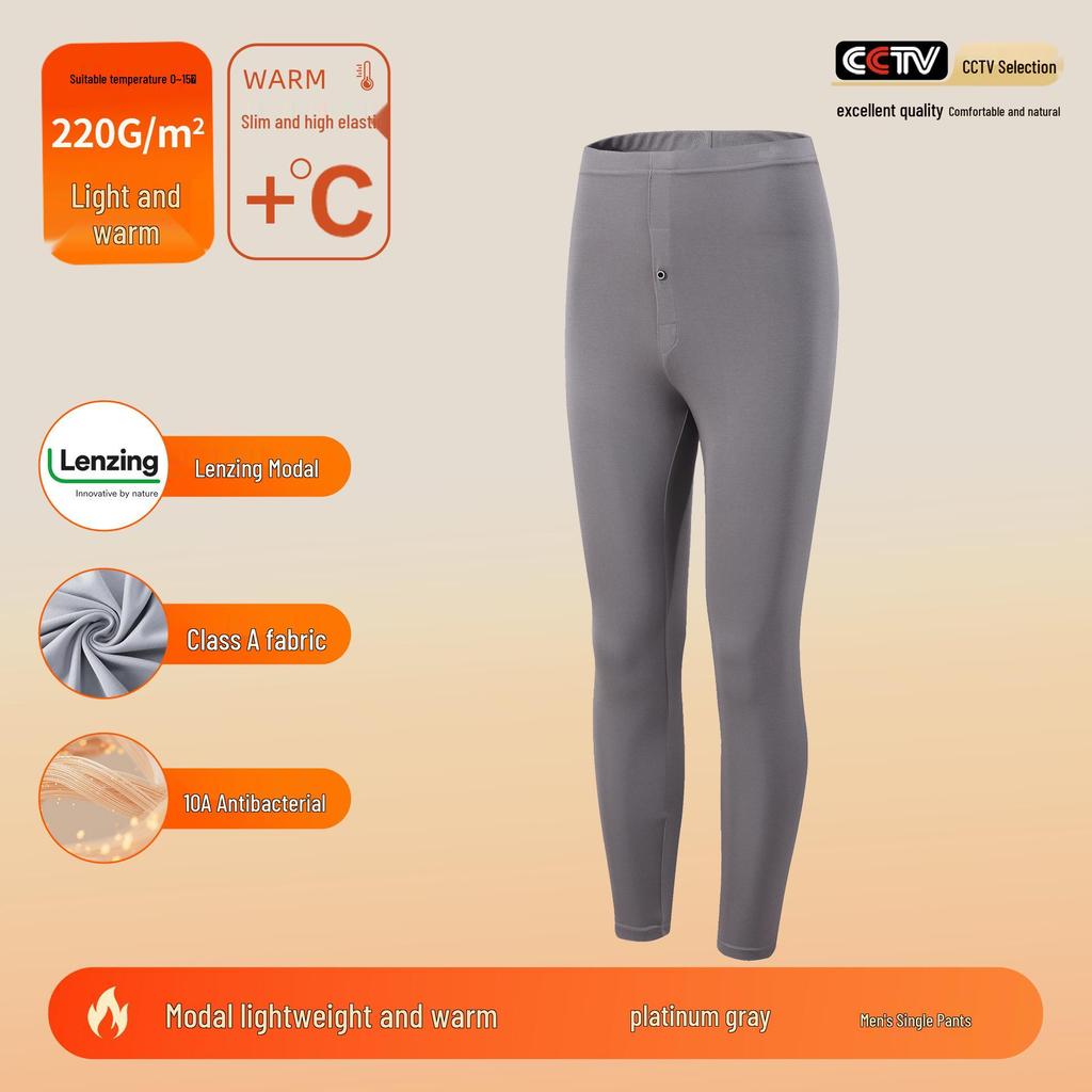 Class A Lenzing Modal 80-Count Warm Base Layer Set: Men's & Women's Autumn Heat-Generating Skinwear