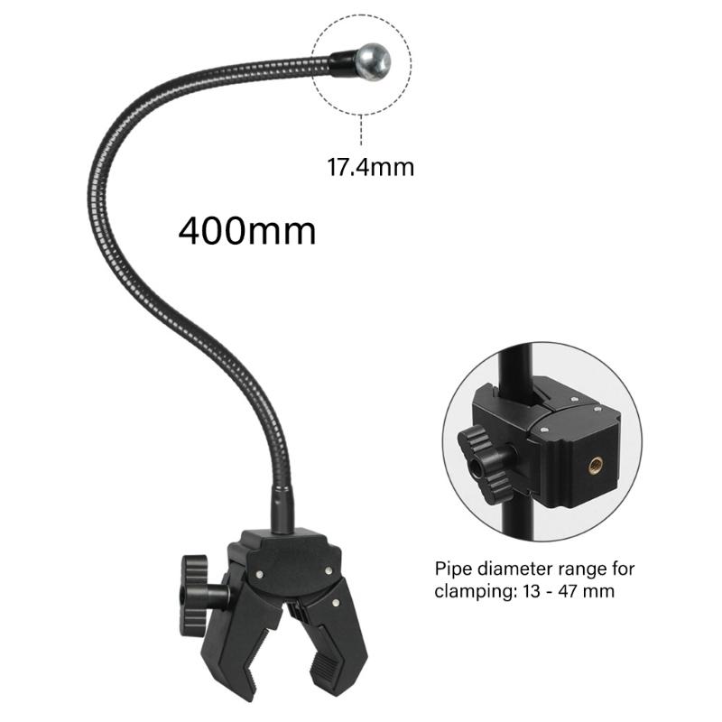 360 Rotating Adjustable Phone Tablets Holder Stand Clamp Mount For Desk Gym Live Streaming With Flexible Hose