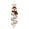 Bright LED Lights for Night Decor Christmas Magic Spiral Hanging Light, Decoration with Vertical Display Office Porch Entryway Doorway And Outdoor