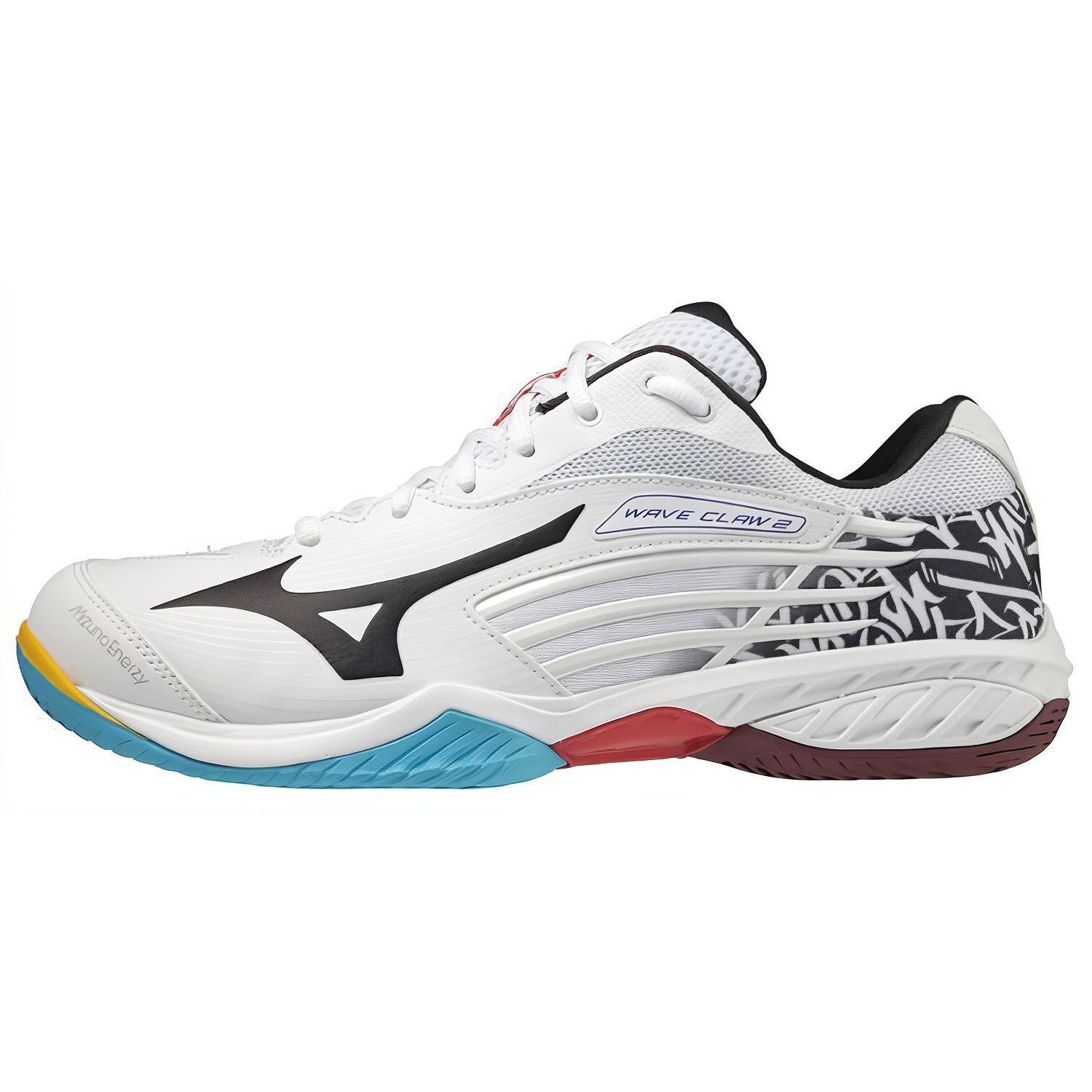 

Mizuno Wave Claw 2 Удобные Нескользящие Прочные Дышащие Низкие Кроссовки для Бадминтона Унисекс Белый Черный 71GA211008 40.5