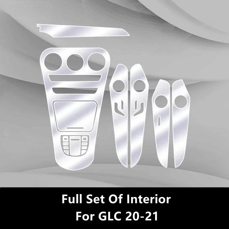 For Mercedes-Benz Classe C/GLC W205 X253 Car Interior Center Console Transparent TPU Protective Film Anti-scratch Repair Film