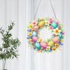 Acrylic Special Shape Easter Egg Wreath 5D DIY Diamond Painting Dots Pendant Diamond Painting Ornaments for Garden Window Decor
