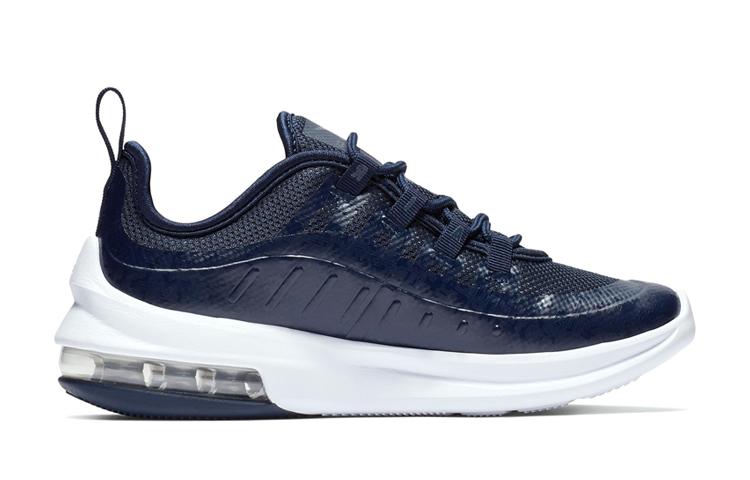 Nike Air Max Axis Leather Comfortable Low top Kids Lifestyle Shoes Marine Blue Children Aged 3 7 Years Old AH5223-401