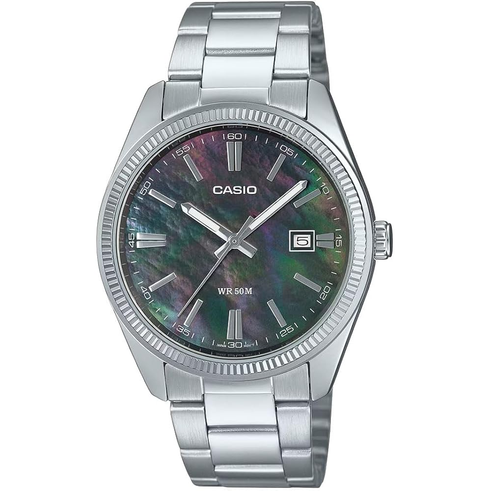 CASIO MTP-1302DS-1A Аналоговые кварцевые STANDARD Стандартные Серебристые Перламутровые [Параллельный импорт Pro...