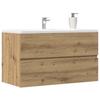 VidaXL Wall-mounted Bathroom Cabinet Artisan Oak 80x38.5x45cm, Cabinet, Storage Cabinet, Bathroom Cabinet 856247