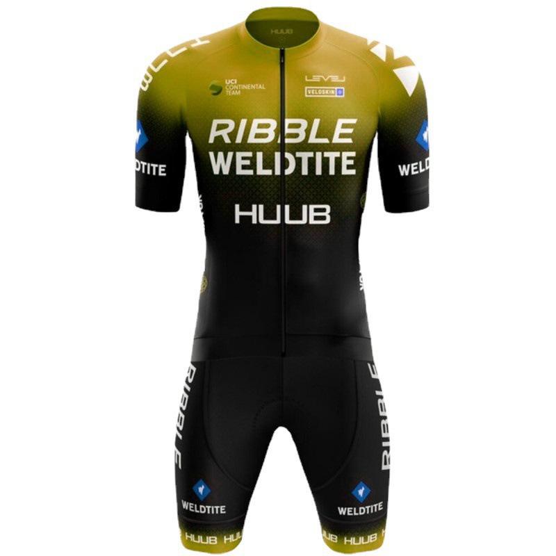2026 One-piece Cycling Suit Triathlon Onesie Short-sleeved Bicycle Swimming Breathable Quick-drying Pulley Clothing