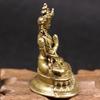 Antique Four-armed Avalokitesvara Bidhisattva Statue Desk Ornaments Tibetan Patron Saint Figurines Home Decoration Crafts