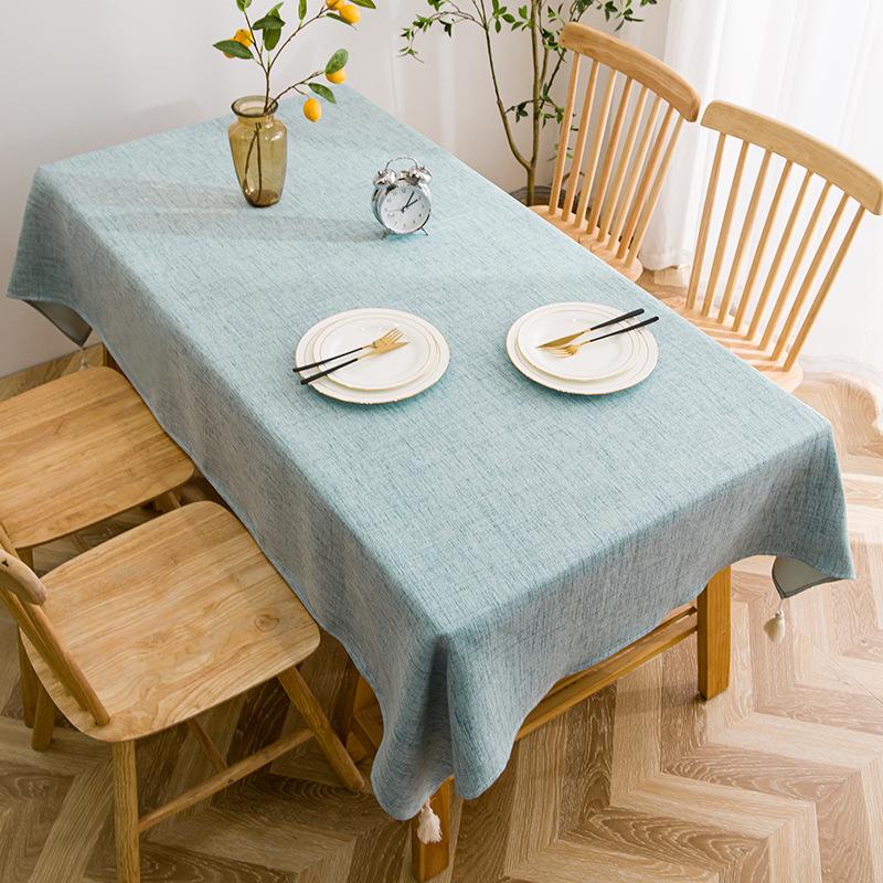 Cross-Border Hot-Selling Fresh Cotton Linen Tablecloth: Wash-Free, Waterproof, and Oil-Proof - Perfect for Household and Coffee Tables